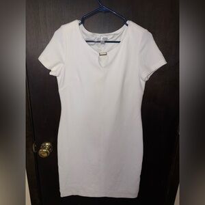 Dress Barn White Midi Dress